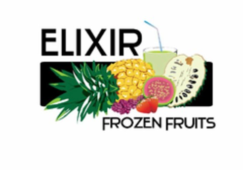 ELIXIR FROZEN FRUITS Logo (USPTO, 20.06.2012)