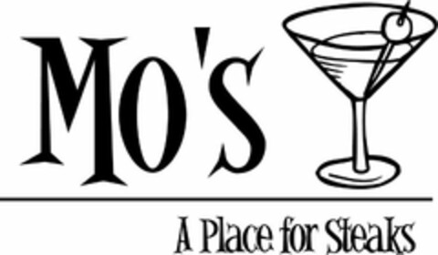 MO'S A PLACE FOR STEAKS Logo (USPTO, 06/28/2012)