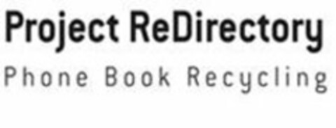 PROJECT REDIRECTORY PHONE BOOK RECYCLING Logo (USPTO, 25.10.2012)