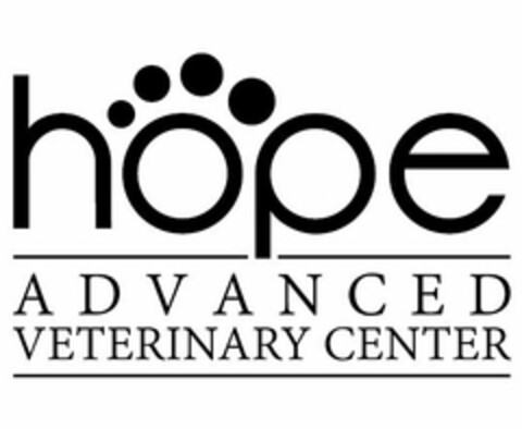 HOPE ADVANCED VETERINARY CENTER Logo (USPTO, 07/26/2013)