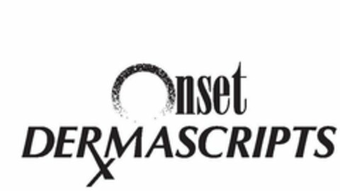 ONSET DERMASCRIPTS Logo (USPTO, 09/27/2013)