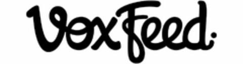 VOXFEED. Logo (USPTO, 07/16/2014)