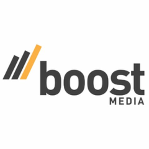 BOOST MEDIA Logo (USPTO, 09/22/2014)