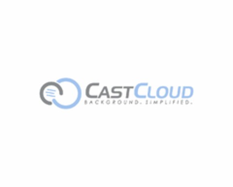 CASTCLOUD BACKGROUND. SIMPLIFIED. Logo (USPTO, 03/25/2015)