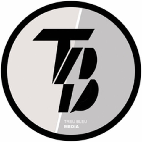 TB TREU BLEU MEDIA Logo (USPTO, 05/25/2016)
