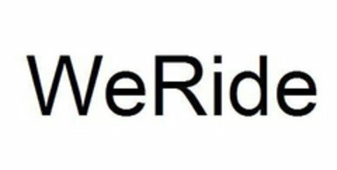 WERIDE Logo (USPTO, 10/25/2018)