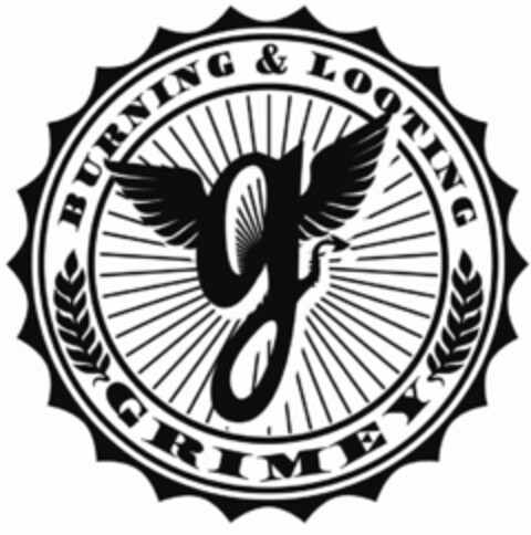 G BURNING & LOOTING GRIMEY Logo (USPTO, 03/05/2019)