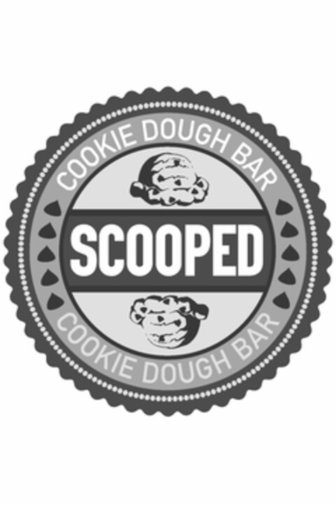 COOKIE DOUGH BAR SCOOPED COOKIE DOUGH BAR Logo (USPTO, 03/11/2019)