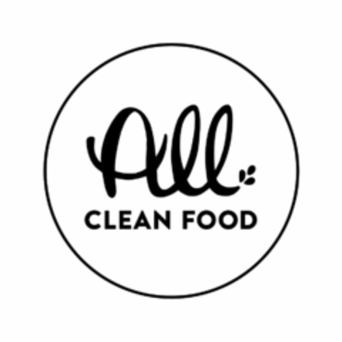 ALL CLEAN FOOD Logo (USPTO, 16.04.2019)