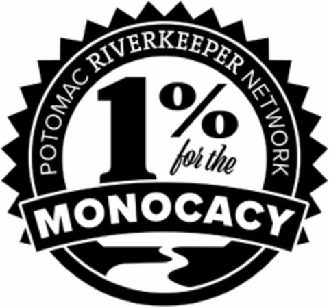 POTOMAC RIVERKEEPER NETWORK 1% FOR THE MONOCACY Logo (USPTO, 04/18/2019)