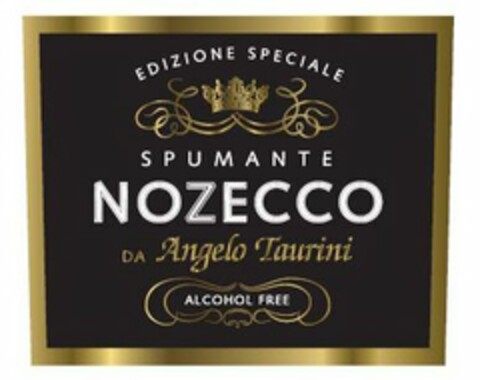NOZECCO EDIZIONE SPECIALE SPUMANTE DA ANGELO TAURINI ALCOHOL FREE Logo (USPTO, 23.01.2020)