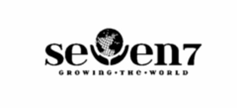 SEVEN 7 GROWING · THE · WORLD Logo (USPTO, 27.06.2011)