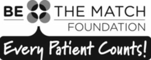 BE THE MATCH FOUNDATION EVERY PATIENT COUNTS! Logo (USPTO, 10.08.2011)