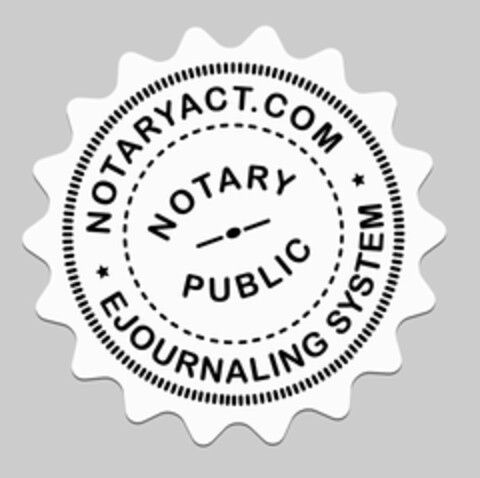 NOTARYACT.COM NOTARY PUBLIC EJOURNALING SYSTEM Logo (USPTO, 04/06/2012)