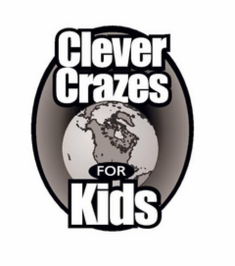 CLEVER CRAZES FOR KIDS Logo (USPTO, 07.06.2012)