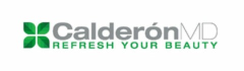 CALDERÓNMD REFRESH YOUR BEAUTY Logo (USPTO, 28.08.2013)