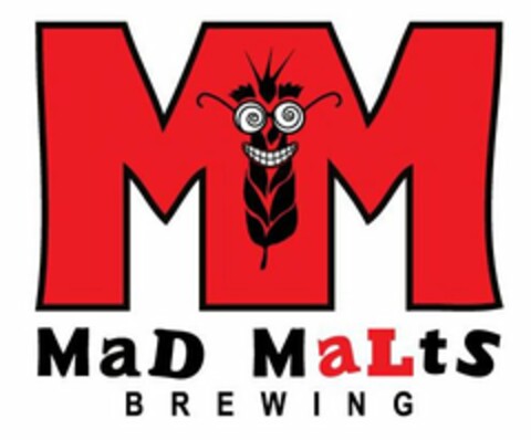 MM MAD MALTS BREWING Logo (USPTO, 26.02.2016)