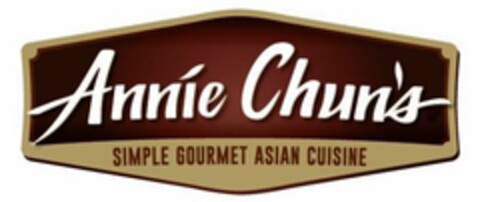 ANNIE CHUN'S SIMPLE GOURMET ASIAN CUISINE Logo (USPTO, 01/12/2017)