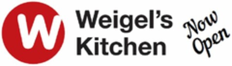 W WEIGEL'S KITCHEN NOW OPEN Logo (USPTO, 03.02.2017)