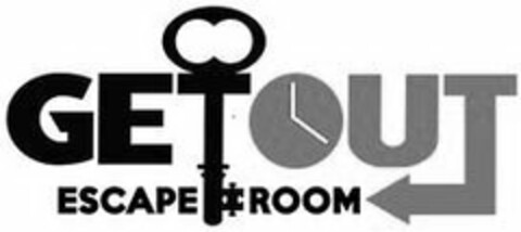 GET OUT ESCAPE ROOM Logo (USPTO, 11/22/2017)