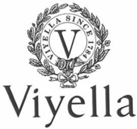 VIYELLA V VIYELLA SINCE 1784 Logo (USPTO, 22.12.2017)