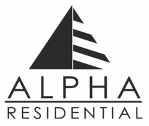 ALPHA RESIDENTIAL Logo (USPTO, 06.07.2018)