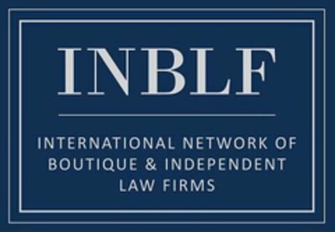 INBLF INTERNATIONAL NETWORK OF BOUTIQUEAND INDEPENDENT LAW FIRMS Logo (USPTO, 03.08.2018)