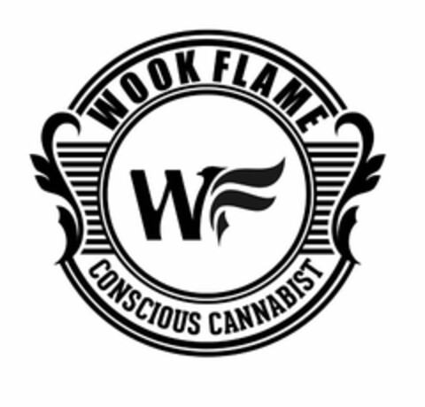 WOOK FLAME WF CONSCIOUS CANNABIST Logo (USPTO, 10/29/2018)