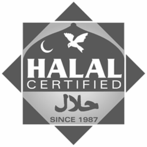 HALAL CERTIFIED SINCE 1987 Logo (USPTO, 26.03.2019)