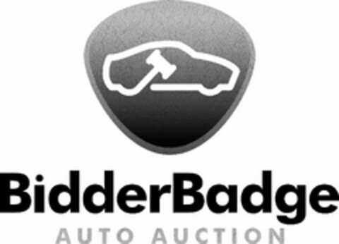 BIDDERBADGE AUTO AUCTION Logo (USPTO, 06/21/2019)