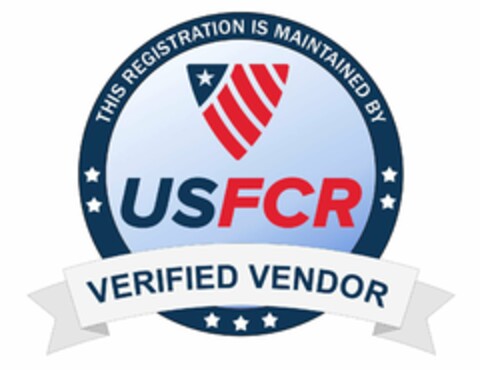 USFCR VERIFIED VENDOR THIS REGISTRATION IS MAINTAINED BY Logo (USPTO, 05/12/2020)