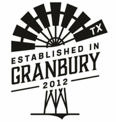 TX ESTABLISHED IN GRANBURY 2012 Logo (USPTO, 25.08.2020)