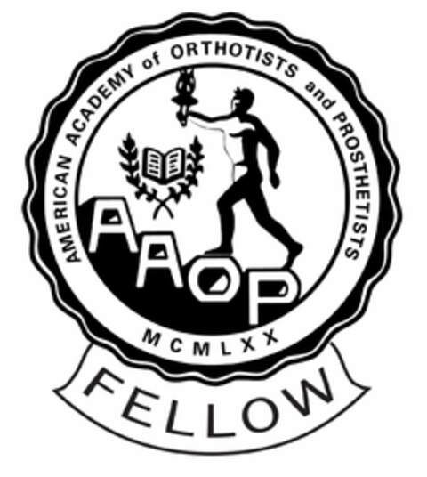FELLOW AMERICAN ACADEMY OF ORTHOTISTS AND PROSTHETISTS MCMLXX AAOP Logo (USPTO, 09/19/2020)