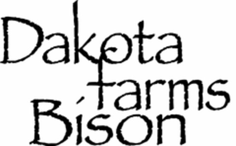 DAKOTA FARMS BISON Logo (USPTO, 09/02/2009)