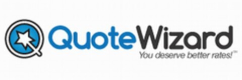 QUOTE WIZARD YOU DESERVE BETTER RATES! Logo (USPTO, 08/07/2010)