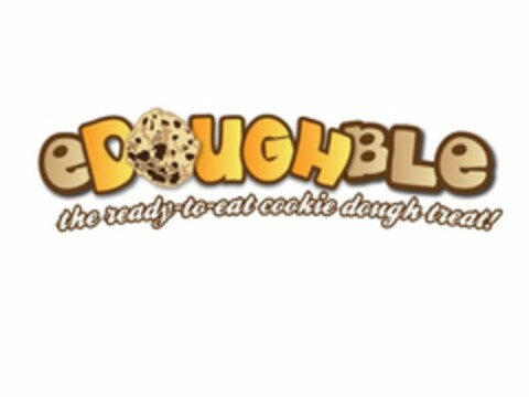 EDOUGHBLE THE READY-TO-EAT COOKIE DOUGH TREAT! Logo (USPTO, 08/09/2010)