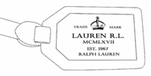 TRADE MARK LAUREN R.L. MCMLXVII EST. 1967 RALPH LAUREN Logo (USPTO, 09/29/2010)