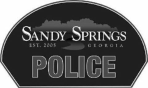 SANDY SPRINGS EST. 2005 GEORGIA POLICE Logo (USPTO, 27.12.2011)