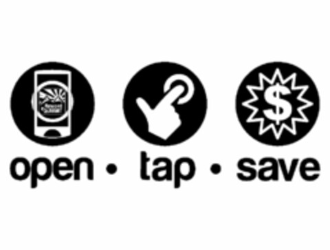 OPEN · TAP · SAVE REWARD $UMMIT $ Logo (USPTO, 11/14/2012)