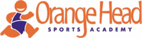 ORANGE HEAD SPORTS ACADEMY Logo (USPTO, 16.01.2013)