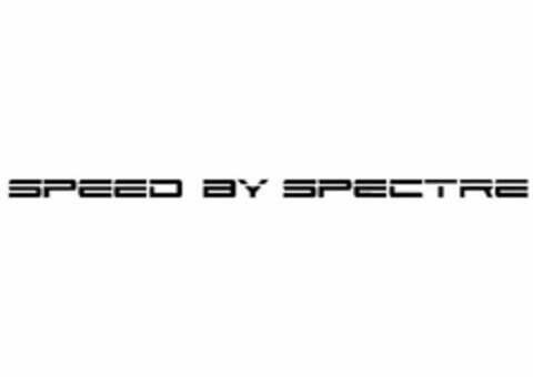 SPEED BY SPECTRE Logo (USPTO, 04/10/2013)