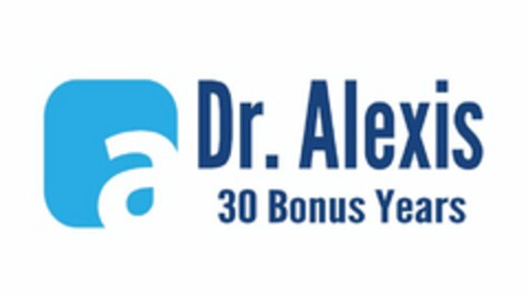 A DR. ALEXIS 30 BONUS YEARS Logo (USPTO, 24.04.2013)