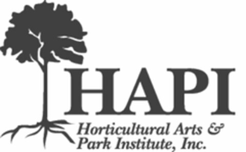 HAPI HORTICULTURAL ARTS & PARK INSTITUTE, INC. Logo (USPTO, 26.06.2013)