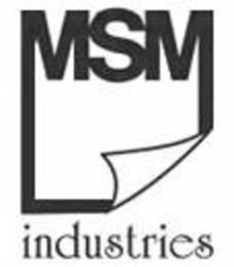 MSM INDUSTRIES Logo (USPTO, 06.12.2013)