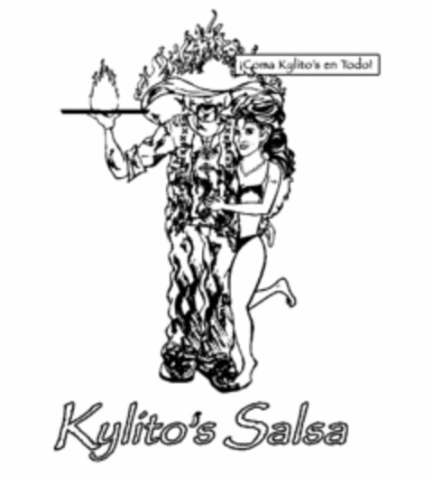 KYLITO'S SALSA ¡COMA KYLITO'S EN TODO! Logo (USPTO, 03.04.2014)