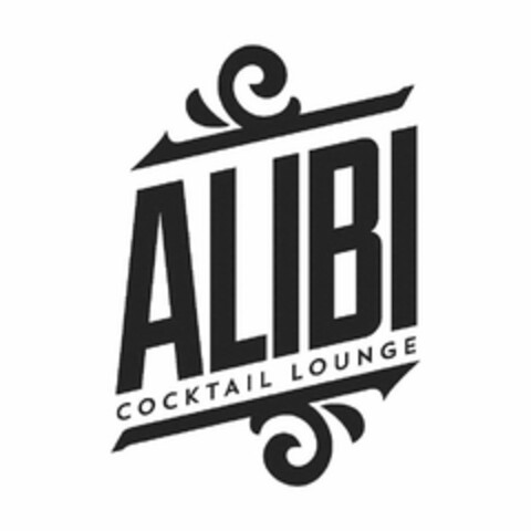 ALIBI COCKTAIL LOUNGE Logo (USPTO, 06/24/2014)