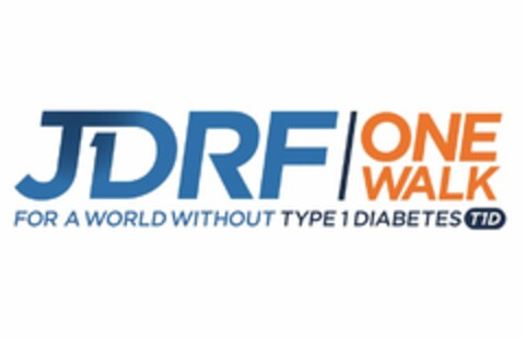 JDRF T1D ONE WALK FOR A WORLD WITHOUT TYPE 1 DIABETES T1D Logo (USPTO, 03.10.2014)