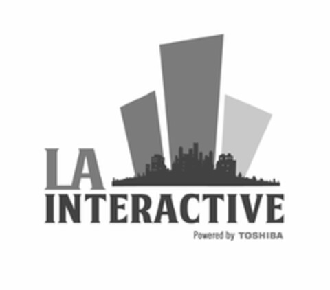 LA INTERACTIVE POWERED BY TOSHIBA Logo (USPTO, 29.10.2014)