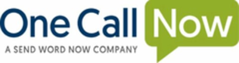 ONE CALL NOW A SEND WORD NOW COMPANY Logo (USPTO, 22.06.2016)