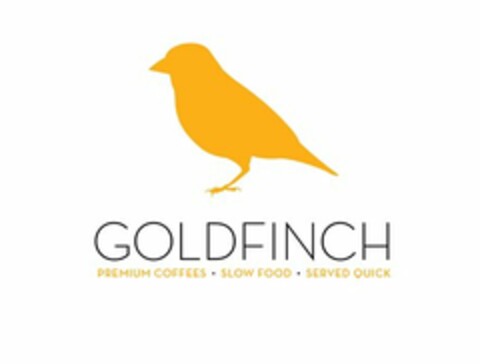 GOLDFINCH PREMIUM COFFEES SLOW FOOD SERVED QUICK Logo (USPTO, 04.01.2017)